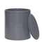 Otto Storage Stool | Round Plastic Storage Ottoman | Solid Color